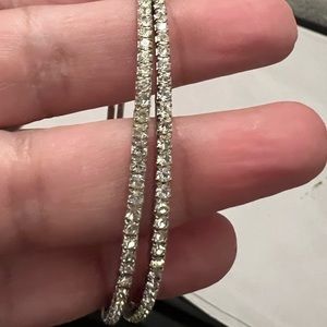 3 for $15 Must bundle / Sleek Silver CZ bangles